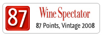 87 Points (2008) – Wine Spectator